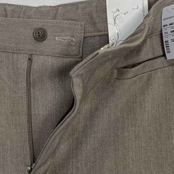 Christopher & Banks Comfort Waist Pants Womans Size 12 Tan New - Picture 5 of 10